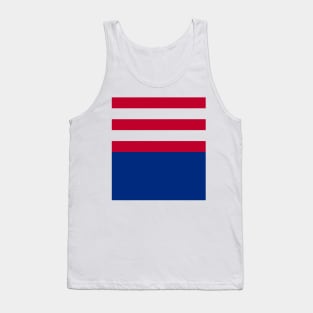 Washington Bullets Retro Blue Red White Strpes Tank Top